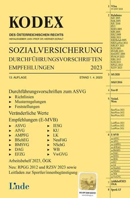 Abbildung von Baumann / Doralt | KODEX Sozialversicherung 2023, Band III | 13. Auflage | 2023 | beck-shop.de