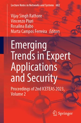Abbildung von Rathore / Piuri | Emerging Trends in Expert Applications and Security | 1. Auflage | 2023 | beck-shop.de