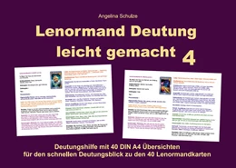 Abbildung von Schulze | Lenormand Deutung leicht gemacht 4 | 1. Auflage | 2022 | beck-shop.de