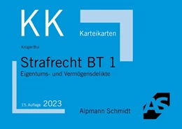 Abbildung von Krüger / Bui | Karteikarten Strafrecht BT 1 | 15. Auflage | 2023 | beck-shop.de