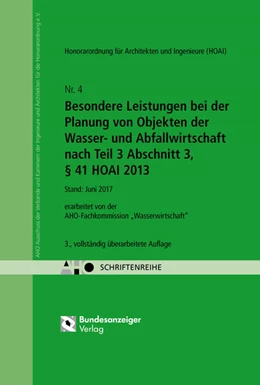 Abbildung von Besondere Leistungen bei der Planung von Objekten der Wasser- und Abfallwirtschaft nach Teil 3 Abschnitt 3, § 41 HOAI 2013 Onlineversion | 3. Auflage | 2023 | Heft 4 | beck-shop.de