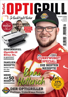 Abbildung von OptiGrill Magazin Heft Nr. 1-2023 So leicht geht lecker. Über 50 Rezepte u.a. von Benni 