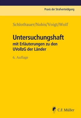 Abbildung von Schlothauer / Nobis | Untersuchungshaft | 6. Auflage | 2023 | 14 | beck-shop.de