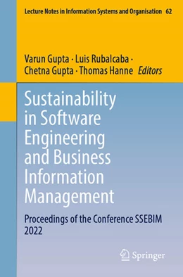 Abbildung von Gupta / Rubalcaba | Sustainability in Software Engineering and Business Information Management | 1. Auflage | 2023 | 62 | beck-shop.de