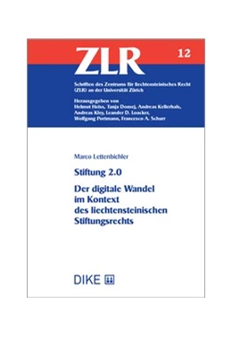 Abbildung von Lettenbichler | Stiftung 2.0. Der digitale Wandel im Kontext des liechtensteinischen Stiftungsrechts | 1. Auflage | 2023 | Band 12 | beck-shop.de