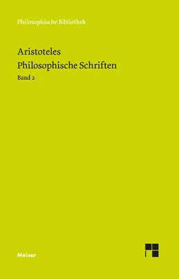 Abbildung von Aristoteles | Philosophische Schriften. Band 2 | 1. Auflage | 2023 | beck-shop.de