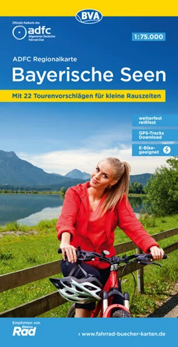 Abbildung von Allgemeiner Deutscher Fahrrad-Club e. V. (ADFC) / BVA BikeMedia GmbH | ADFC-Regionalkarte Bayerische Seen, 1:75.000, reiß- und wetterfest, mit kostenlosem GPS-Download der Touren via BVA-website oder Karten-App | 8. Auflage | 2023 | beck-shop.de