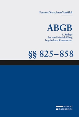 Abbildung von Fenyves / Kerschner | Großkommentar zum ABGB - Klang Kommentar | 3. Auflage | 2022 | 12 | beck-shop.de
