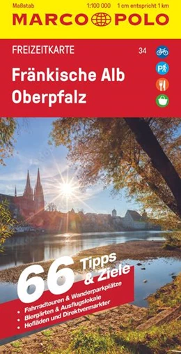Abbildung von Marco Polo Verlag | MARCO POLO Freizeitkarte 34 Fränkische Alb, Oberpfalz 1:100.000 | 2. Auflage | 2023 | beck-shop.de