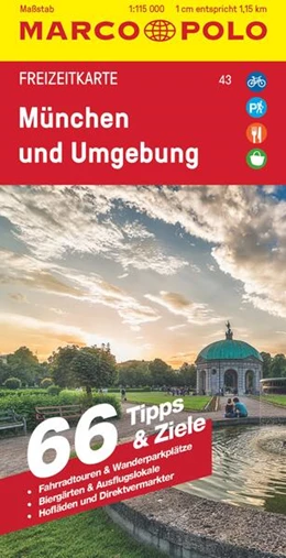 Abbildung von Marco Polo Verlag | MARCO POLO Freizeitkarte 43 München und Umgebung 1:110.000 | 2. Auflage | 2023 | beck-shop.de