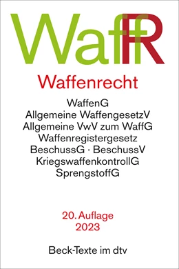 Abbildung von Waffenrecht: WaffR | 20. Auflage | 2023 | 5032 | beck-shop.de