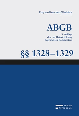 Abbildung von Fenyves / Kerschner | Großkommentar zum ABGB - Klang Kommentar | 3. Auflage | 2023 | beck-shop.de
