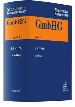 Abbildung von Münchener Kommentar zum Gesetz betreffend die Gesellschaften mit beschränkter Haftung (GmbHG), Band 3: §§ 53-88 | 5. Auflage | 2025 | beck-shop.de