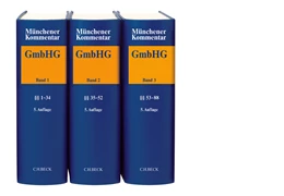 Abbildung von Münchener Kommentar zum Gesetz betreffend die Gesellschaften mit beschränkter Haftung: GmbHG | 5. Auflage | | beck-shop.de
