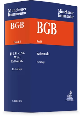 Abbildung von Münchener Kommentar zum Bürgerlichen Gesetzbuch: BGB, Band 8: Sachenrecht §§ 854-1296, WEG, ErbbauRG | 10. Auflage | 2026 | beck-shop.de