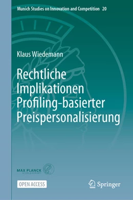 Abbildung von Wiedemann | Rechtliche Implikationen Profiling-basierter Preispersonalisierung | 1. Auflage | 2023 | beck-shop.de