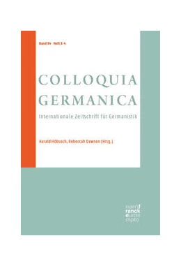 Abbildung von COLLOQUIA GERMANICA 54, 3-4 | 1. Auflage | 2023 | beck-shop.de