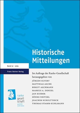 Abbildung von Asche / Aschmann | Historische Mitteilungen 31 (2019) | 1. Auflage | 2020 | beck-shop.de