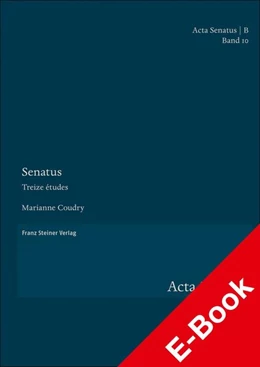 Abbildung von Coudry | Senatus | 1. Auflage | 2021 | beck-shop.de