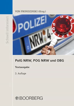 Abbildung von von Prondzinski (Hrsg.) | PolG NRW, POG NRW und OBG | 3. Auflage | 2023 | beck-shop.de