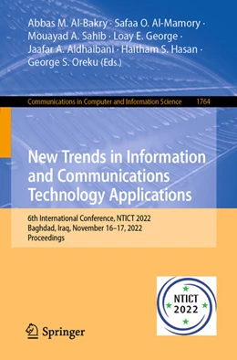 Abbildung von Al-Bakry / Al-Mamory | New Trends in Information and Communications Technology Applications | 1. Auflage | 2023 | beck-shop.de
