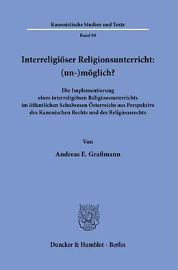 Abbildung von Graßmann | Interreligiöser Religionsunterricht: (un-)möglich? | 1. Auflage | 2023 | beck-shop.de