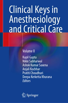 Abbildung von Gupta / Sabharwal | Clinical Keys in Anesthesiology and Critical Care | 1. Auflage | 2026 | beck-shop.de