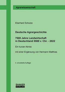 Abbildung von Schulze | Deutsche Agrargeschichte | 4. Auflage | 2023 | beck-shop.de