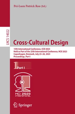 Abbildung von Rau | Cross-Cultural Design | 1. Auflage | 2023 | beck-shop.de