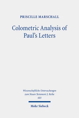 Abbildung von Marschall | Colometric Analysis of Paul's Letters | 1. Auflage | 2024 | 603 | beck-shop.de