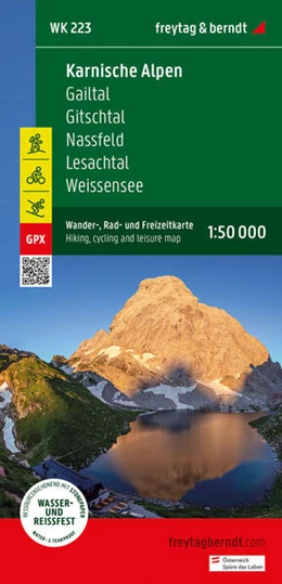 Abbildung von Freytag & Berndt | Karnische Alpen, Wander-, Rad- und Freizeitkarte 1:50.000, freytag & berndt, WK 223 | 1. Auflage | 2023 | beck-shop.de