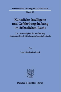 Abbildung von Pauli | Künstliche Intelligenz und Gefährdungshaftung im öffentlichen Recht. | 1. Auflage | 2023 | beck-shop.de