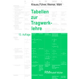 Abbildung von Mähl / Krauss | Tabellen zur Tragwerklehre, 13. Auflage | 1. Auflage | 2023 | beck-shop.de