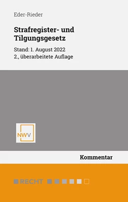 Abbildung von Eder-Rieder | Strafregister- und Tilgungsgesetz | 2. Auflage | 2022 | beck-shop.de