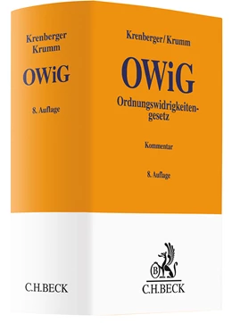 Abbildung von Krenberger / Krumm | Ordnungswidrigkeitengesetz: OWiG | 8. Auflage | 2024 | beck-shop.de