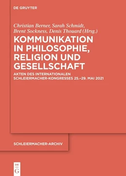 Abbildung von Berner / Schmidt | Kommunikation in Philosophie, Religion und Gesellschaft | 1. Auflage | 2023 | 35 | beck-shop.de