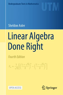 Abbildung von Axler | Linear Algebra Done Right | 4. Auflage | 2023 | beck-shop.de