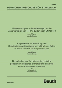 Abbildung von Prof. Dr.-Ing. Wolfgang Breit | Untersuchungen zu Anforderungen an die Dauerhaftigkeit von R4-Produkten nach EN 1504-3 | 1. Auflage | 2020 | 636 | beck-shop.de