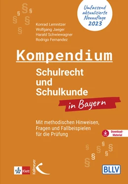 Abbildung von Lemnitzer / Jaeger | Kompendium Schulrecht und Schulkunde in Bayern | 1. Auflage | 2023 | beck-shop.de
