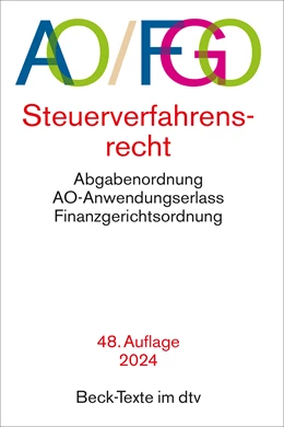 Abbildung von Abgabenordnung: AO / FGO | 48. Auflage | 2024 | 5548 | beck-shop.de