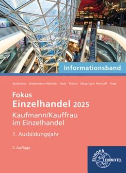 Abbildung von Beckmann / Grebenstein-Heinrich | Fokus Einzelhandel 2025, 1. Ausbildungsjahr | 2. Auflage | 2023 | beck-shop.de