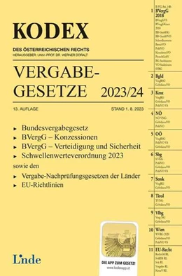 Abbildung von Konetzky / Doralt | KODEX Vergabegesetze 2023/24 | 13. Auflage | 2023 | beck-shop.de