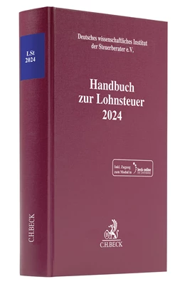 Abbildung von Handbuch zur Lohnsteuer 2024: LSt 2024 | 1. Auflage | 2024 | beck-shop.de