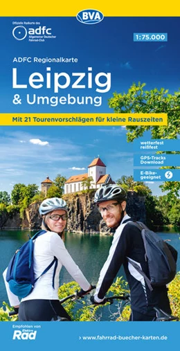 Abbildung von Allgemeiner Deutscher Fahrrad-Club e. V. (ADFC) / BVA BikeMedia GmbH | ADFC-Regionalkarte Leipzig und Umgebung, 1:75.000, mit Tagestourenvorschlägen, reiß- und wetterfest, E-Bike-geeignet, GPS-Tracks Download | 5. Auflage | 2024 | beck-shop.de