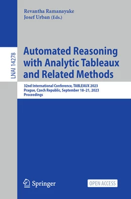 Abbildung von Ramanayake / Urban | Automated Reasoning with Analytic Tableaux and Related Methods | 1. Auflage | 2023 | 14278 | beck-shop.de