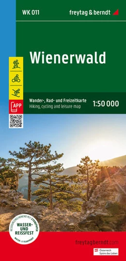 Abbildung von Freytag & Berndt | Wienerwald, Wander-, Rad- und Freizeitkarte 1:50.000, freytag & berndt, WK 011 | 1. Auflage | 2024 | beck-shop.de