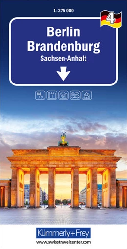 Abbildung von Hallwag Kümmerly+Frey AG | Kümmerly+Frey Regional-Strassenkarte 4 Berlin Brandenburg 1:275.000 | 3. Auflage | 2023 | beck-shop.de