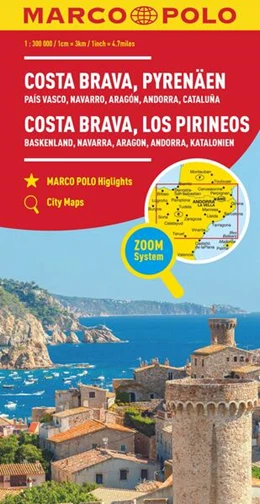 Abbildung von MARCO POLO Regionalkarte Costa Brava, Pyrenäen 1:300.000 | 6. Auflage | 2023 | beck-shop.de
