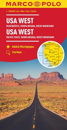 Abbildung von MARCO POLO Kontinentalkarte USA West 1:2 Mio. | 14. Auflage | 2023 | beck-shop.de