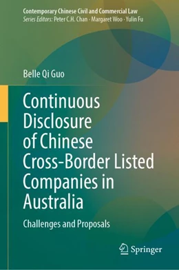 Abbildung von Guo | Continuous Disclosure of Chinese Cross-Border Listed Companies in Australia | 1. Auflage | 2023 | beck-shop.de